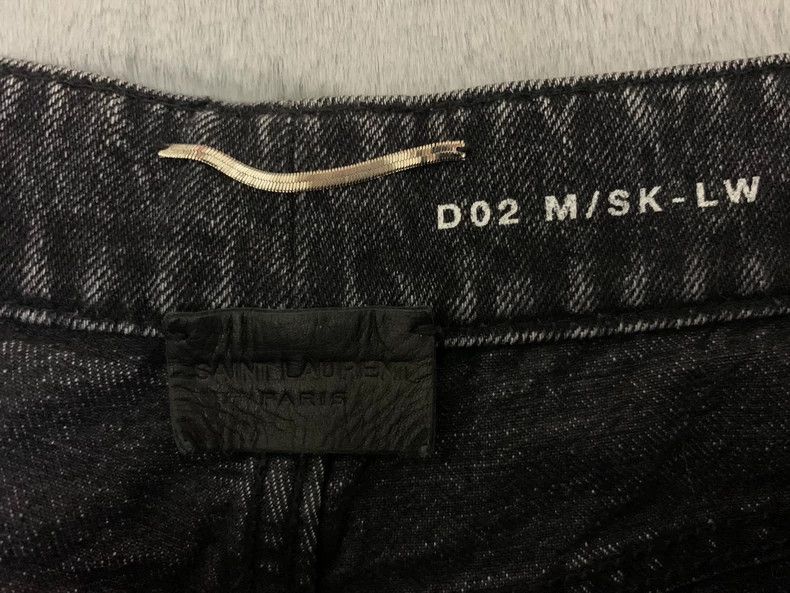Saint Laurent Paris Saint Laurent SLP Distressed Knee Jeans - dmc Size US 30 / EU 46 - 3 Thumbnail