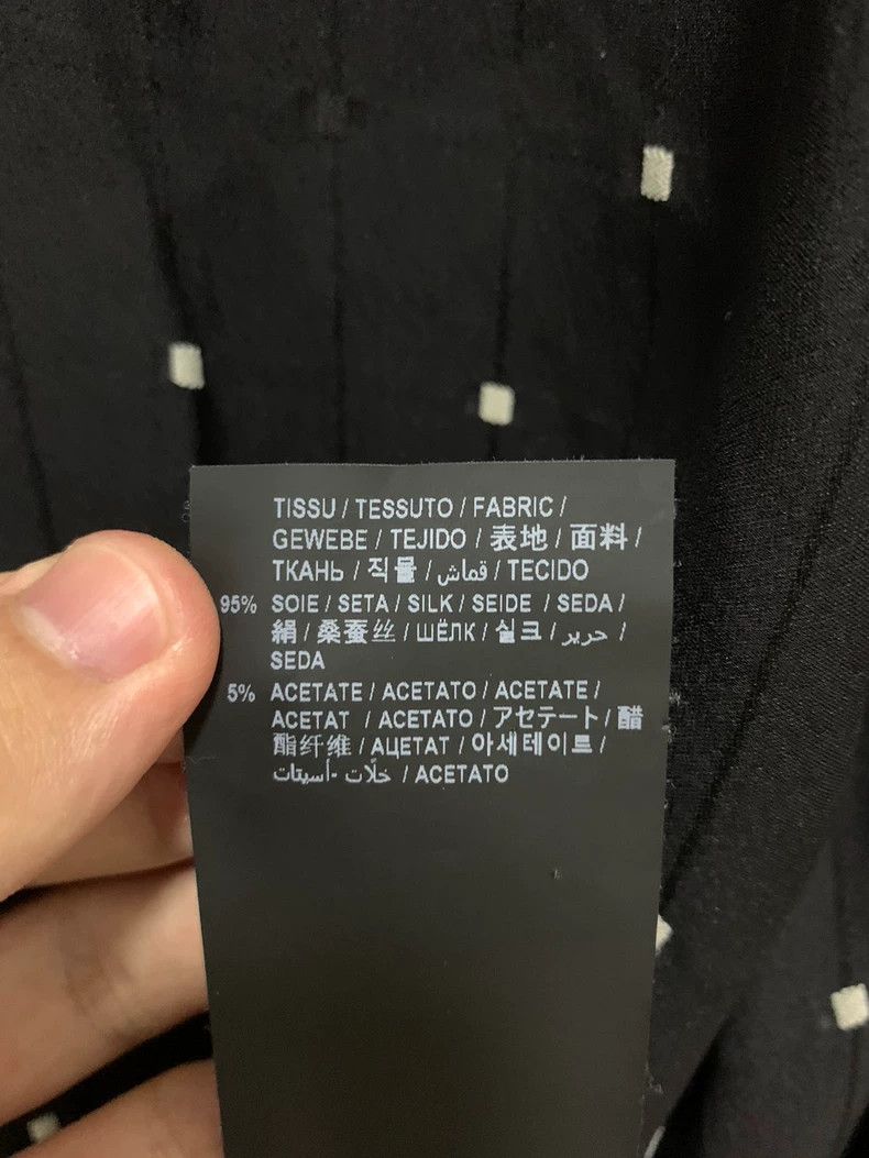 Saint Laurent Paris Saint Laurent Silk Grid Print Button-Up Shirt - dmc Size US M / EU 48-50 / 2 - 5 Thumbnail