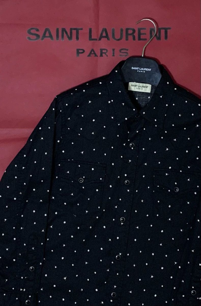 Saint Laurent Paris Saint Laurent Polka Dot Button Up Shirt - dmc Size US M / EU 48-50 / 2 - 5 Thumbnail
