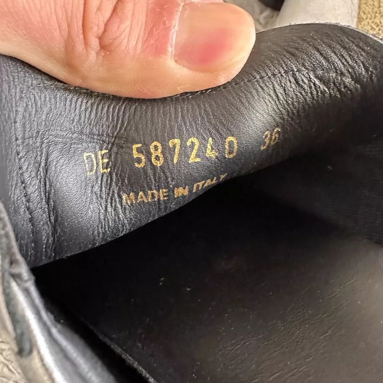 Saint Laurent Paris Saint Laurent Silver Leather Low-Top Sneakers - dmc Size US 5 / EU 37 - 6 Thumbnail