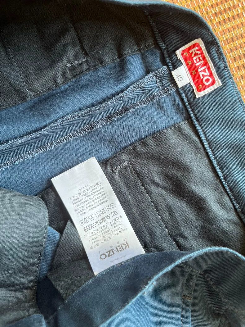 Vintage Kenzo French Logger Navy Blue Pants - dmc Size US 31 - 5 Thumbnail
