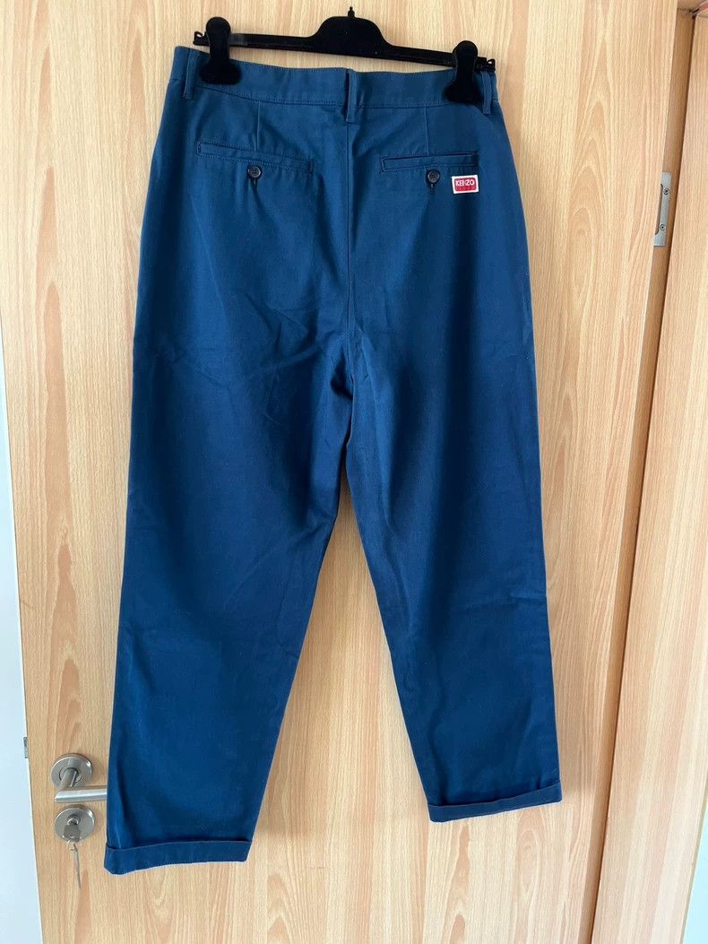 Vintage Kenzo French Logger Navy Blue Pants - dmc Size US 31 - 2 Thumbnail