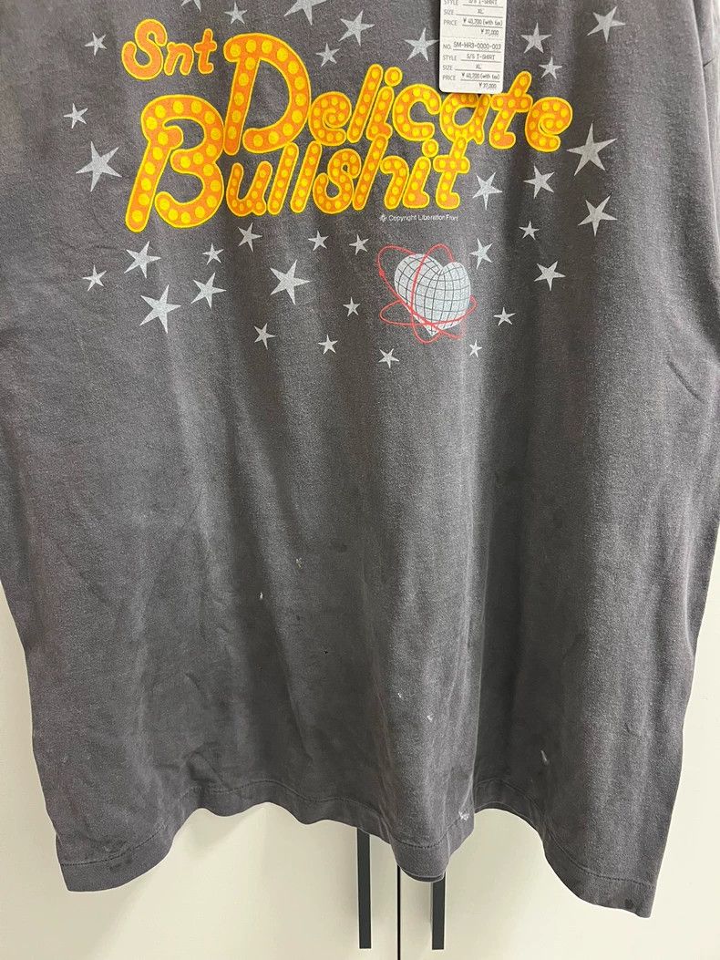 Saint Laurent Paris DELICATE BULLSHIT SS TEE/BLK - dmc Size US XL / EU 56 / 4 - 4 Thumbnail