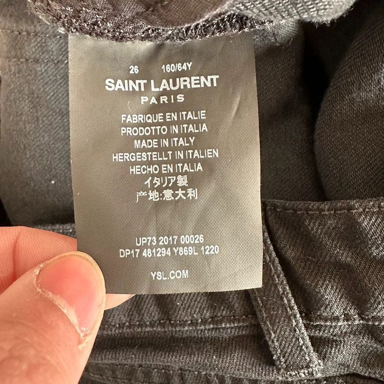 Saint Laurent Paris Saint Laurent Distressed Denim Shorts - dmc Size US 26 / EU 42 - 5 Thumbnail