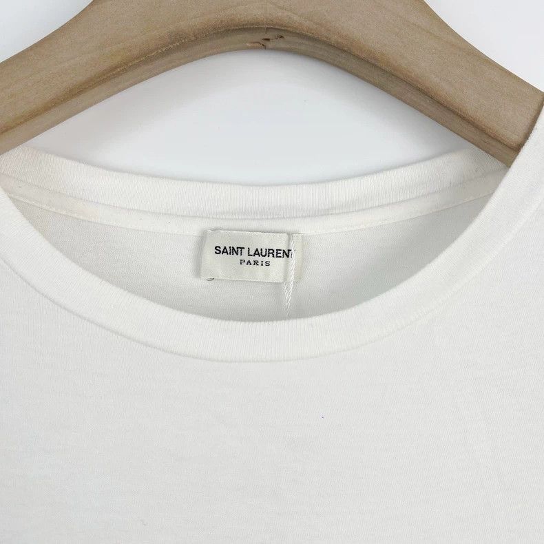 Saint Laurent Paris Saint Laurent Logo Print Short Sleeve T-Shirt - dmc Size US S / EU 44-46 / 1 - 5 Thumbnail