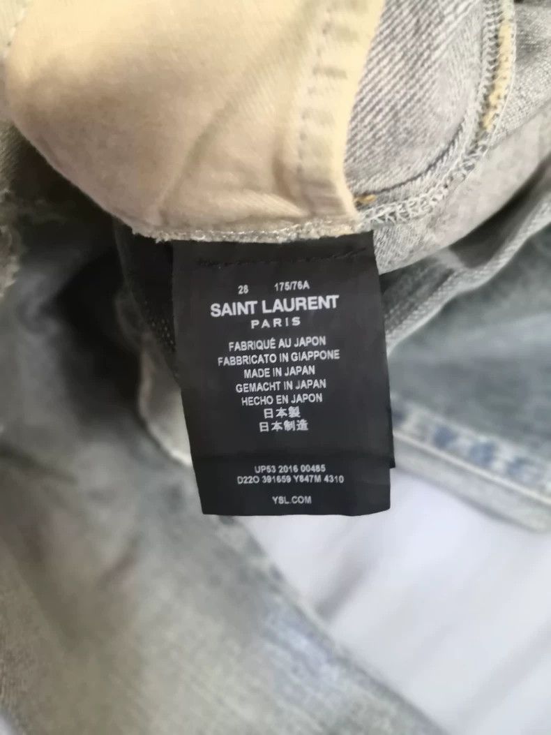 Saint Laurent Paris Saint Laurent Distressed Denim Jeans - dmc Size US 28 / EU 44 - 4 Thumbnail