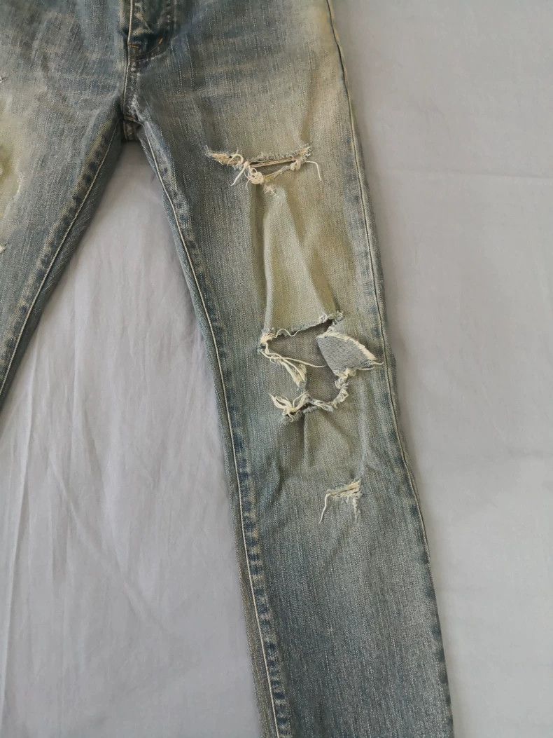 Saint Laurent Paris Saint Laurent Distressed Denim Jeans - dmc Size US 28 / EU 44 - 2 Thumbnail