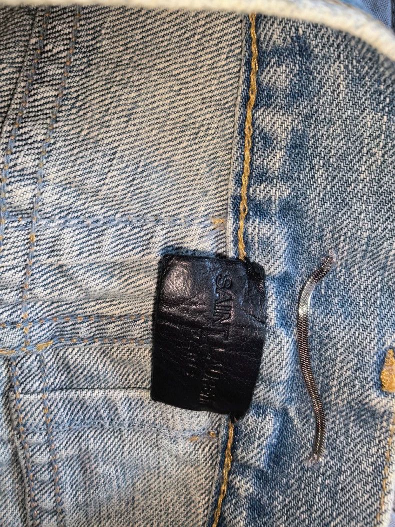 Saint Laurent Paris Saint Laurent Washed Blue Slim Jeans - dmc Size US 32 / EU 48 - 3 Thumbnail