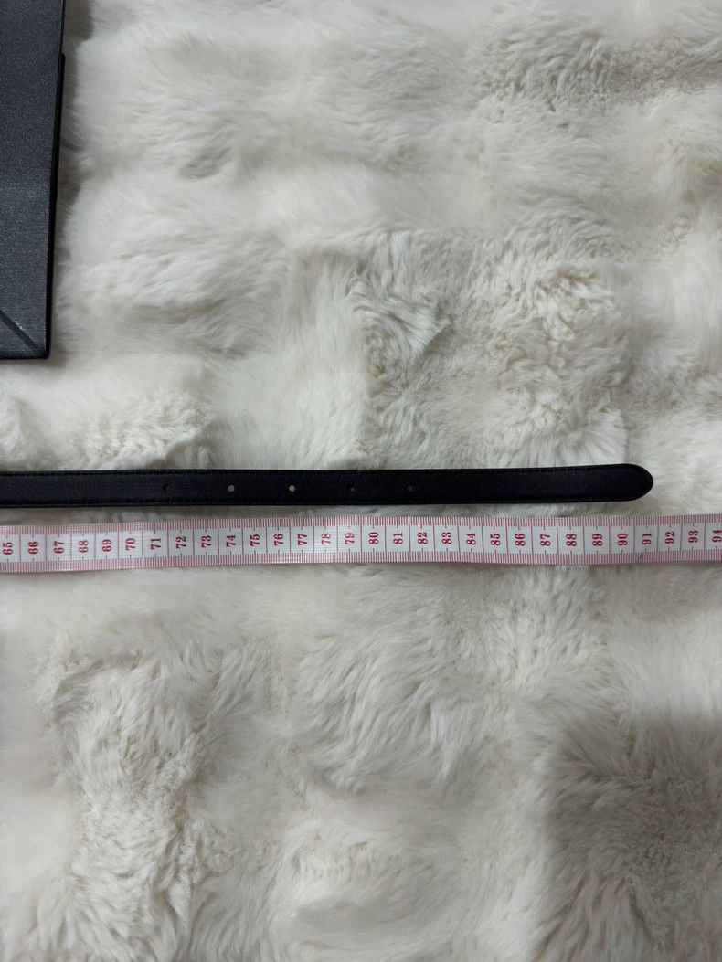 Saint Laurent Paris Saint Laurent YSL Black Silver Snake Belt - dmc Size ONE SIZE - 6 Thumbnail