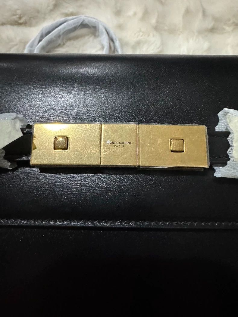 Saint Laurent Paris Saint Laurent Black Gold Manhattan Bag - dmc Size ONE SIZE - 4 Thumbnail