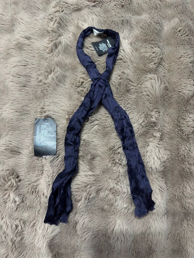 Yves Saint Laurent Saint Laurent Navy Silk Scarf - dmc Size ONE SIZE - 9 Thumbnail