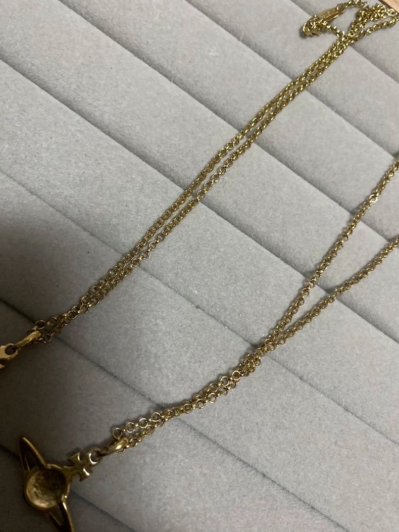 Vivienne Westwood Vivienne Westwood Pink Saturn Necklace - dmc Size ONE SIZE - 4 Thumbnail