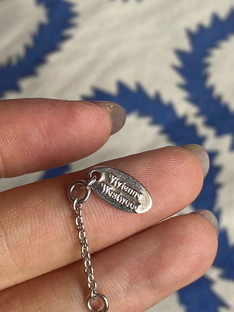 Vivienne Westwood Vivienne Westwood White Heart Pendant Necklace - dmc Size ONE SIZE - 4 Thumbnail