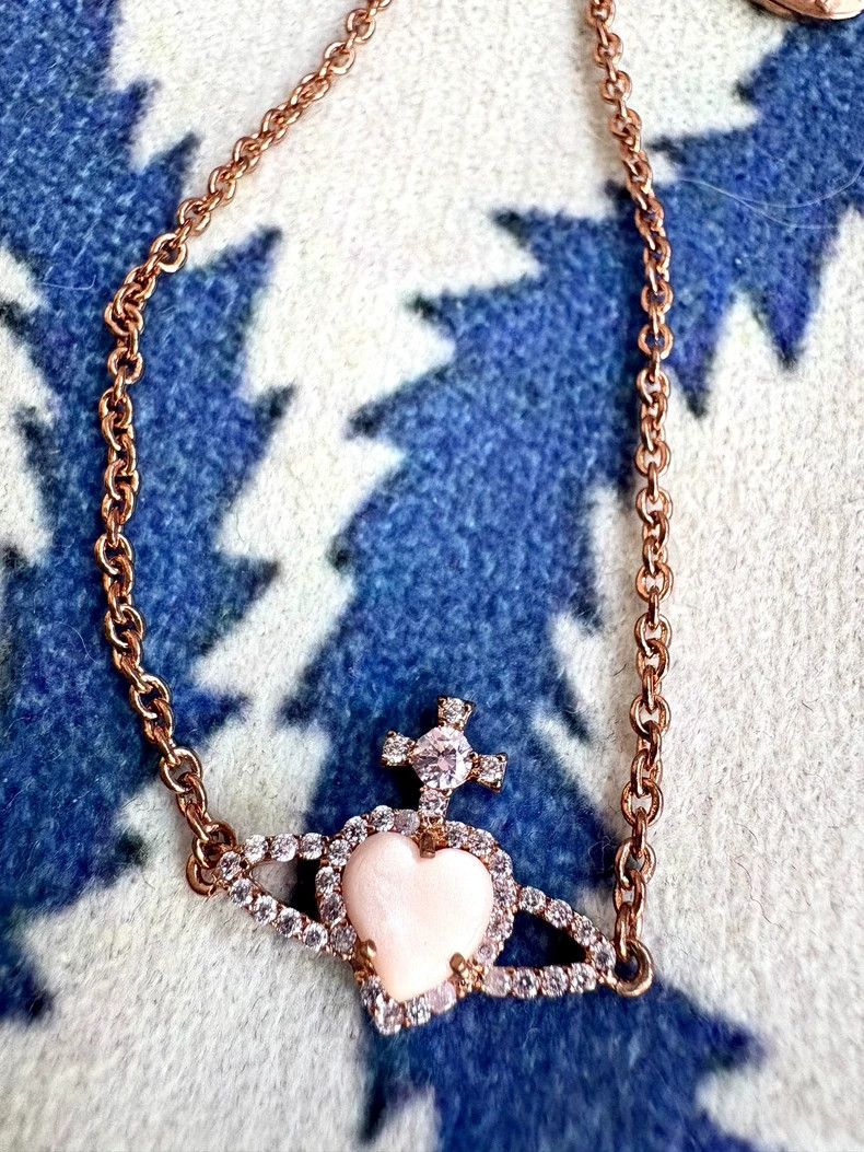 Vivienne Westwood Vivienne Westwood Pink Heart Bracelet - dmc Size ONE SIZE - 5 Thumbnail