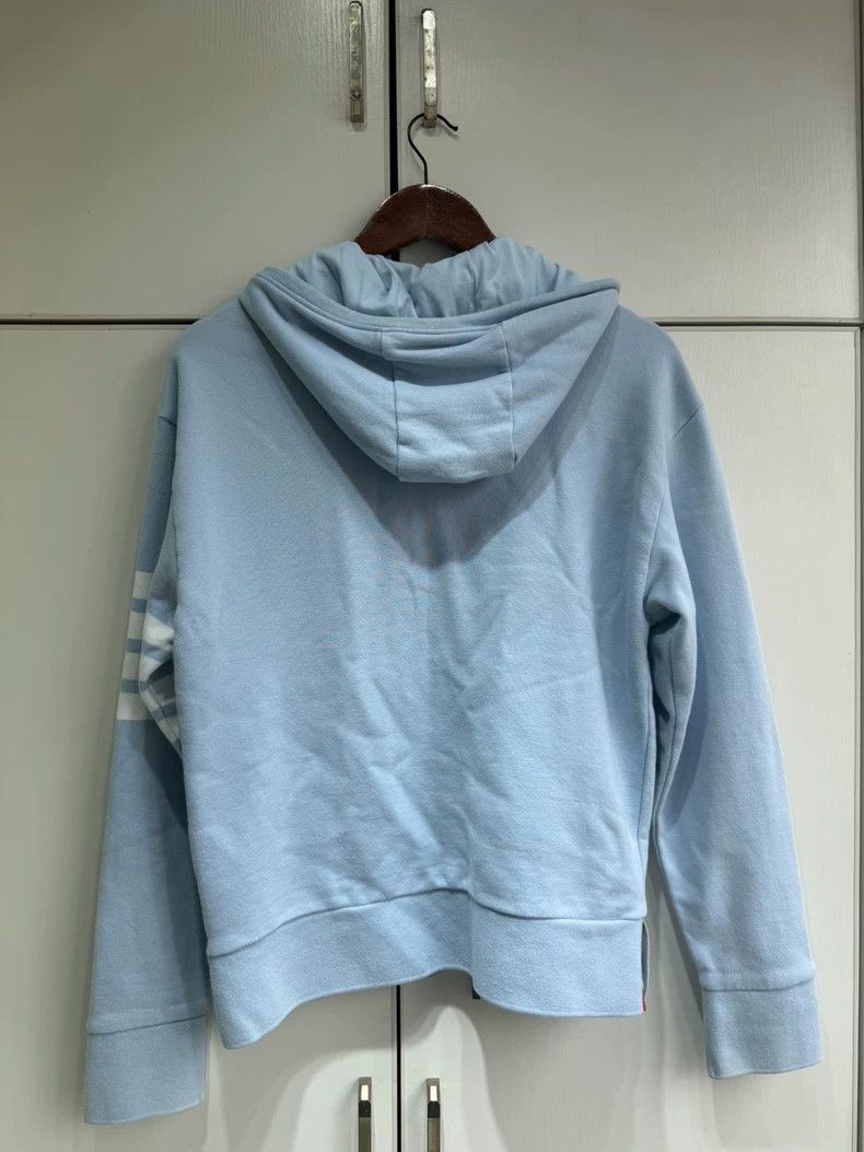 Thom Browne Thom Browne Blue Zip Hoodie Jacket - dmc Size US M / EU 48-50 / 2 - 2 Thumbnail