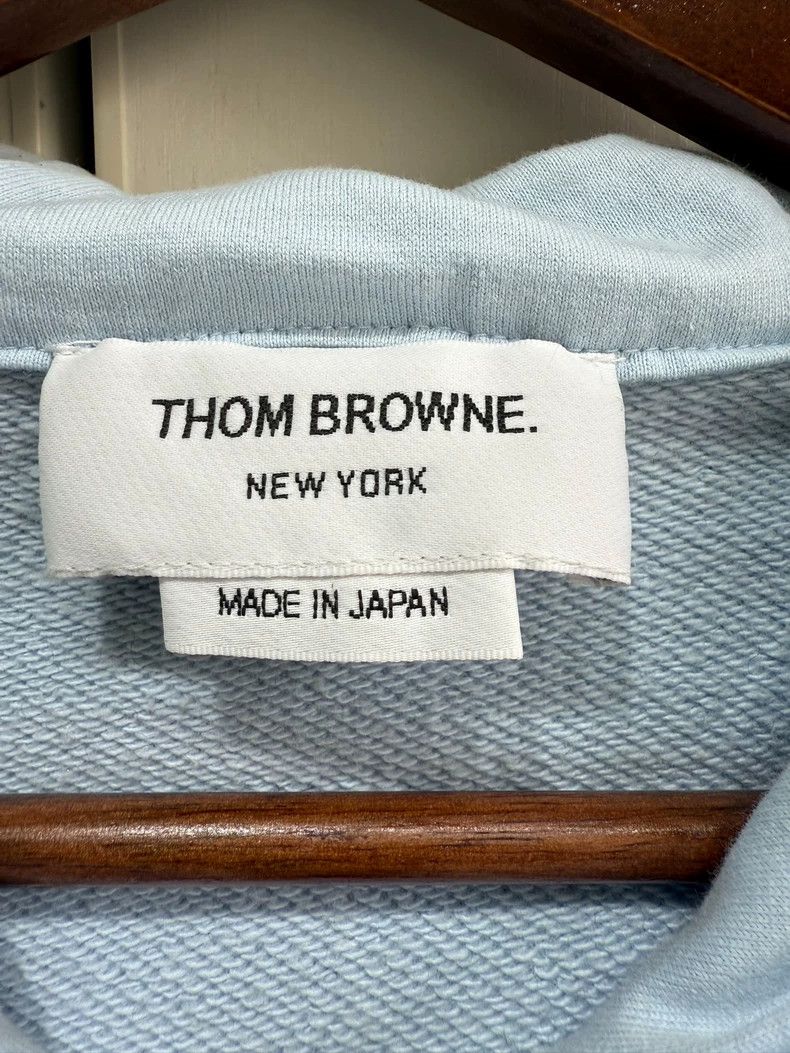 Thom Browne Thom Browne Blue Zip Hoodie Jacket - dmc Size US M / EU 48-50 / 2 - 6 Thumbnail