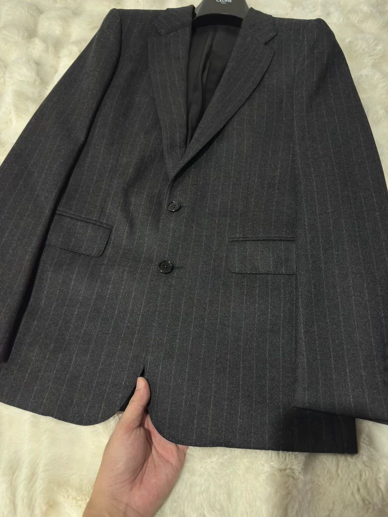 Celine Celine 23FW Striped Wool-Cashmere Blazer - dmc Size US M / EU 48-50 / 2 - 4 Thumbnail