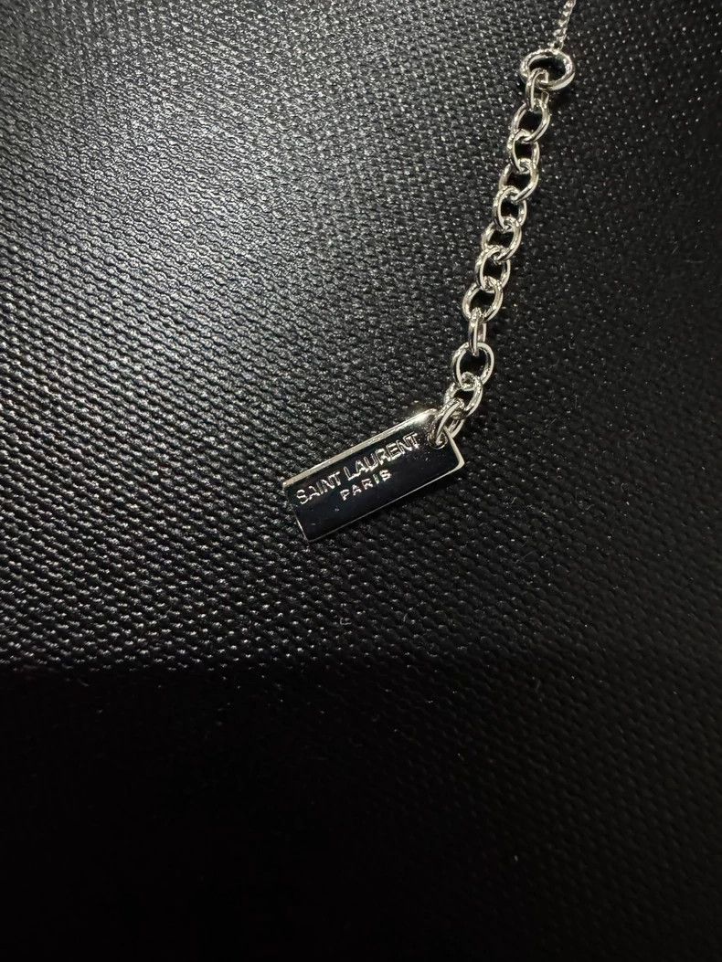 Saint Laurent Paris Saint Laurent Silver Logo Bracelet - dmc Size ONE SIZE - 6 Thumbnail