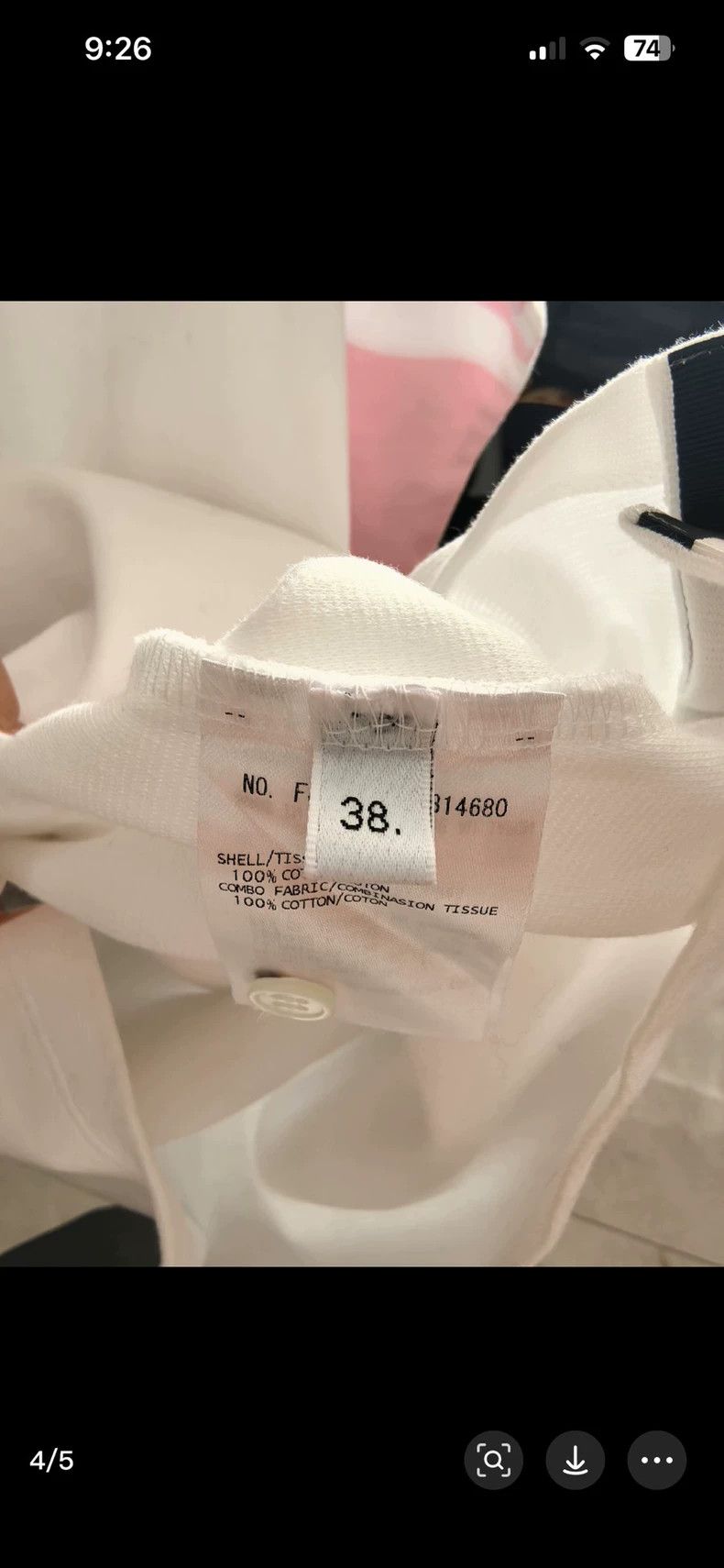 Thom Browne ThomBrown Cotton Pink White Dress - dmc Size US M / EU 48-50 / 2 - 4 Thumbnail