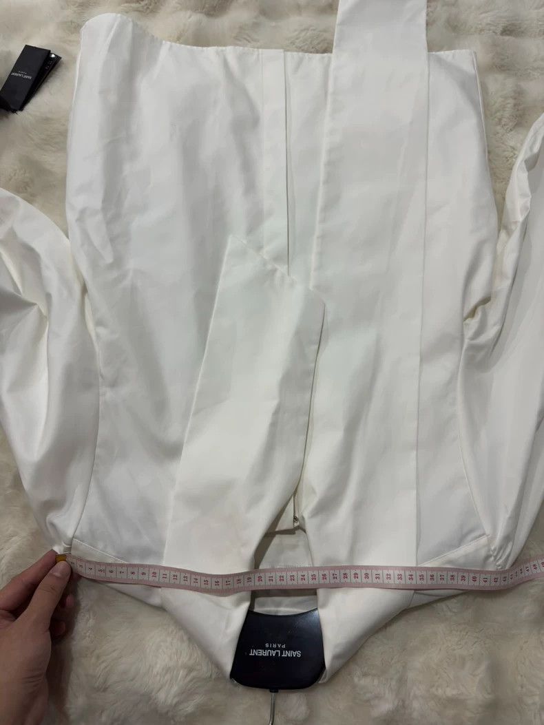 Saint Laurent Paris Saint Laurent Runway Bow Detail White Shirt - dmc Size US L / EU 52-54 / 3 - 6 Thumbnail