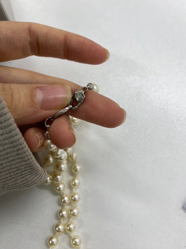 Vivienne Westwood Vivienne Westwood Pearl Saturn Necklace - dmc Size ONE SIZE - 5 Thumbnail