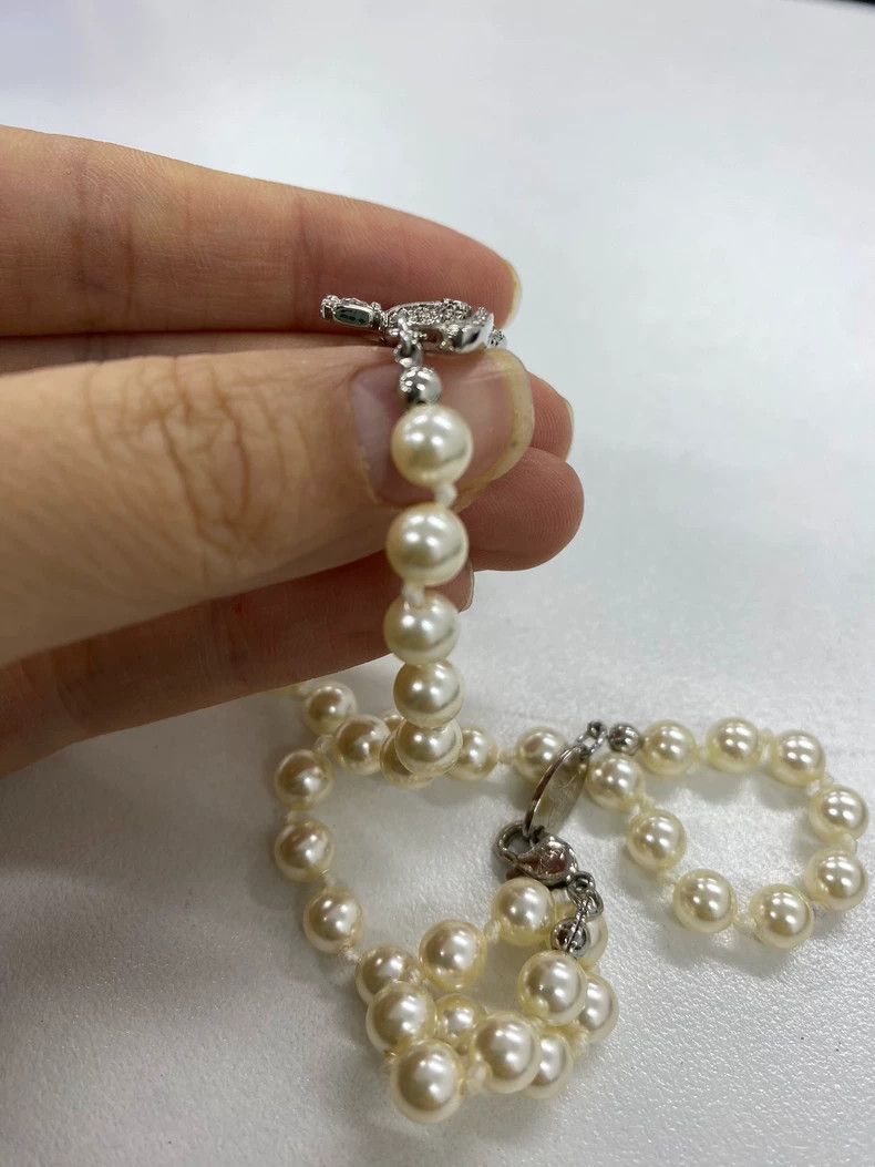 Vivienne Westwood Vivienne Westwood Pearl Saturn Necklace - dmc Size ONE SIZE - 6 Thumbnail