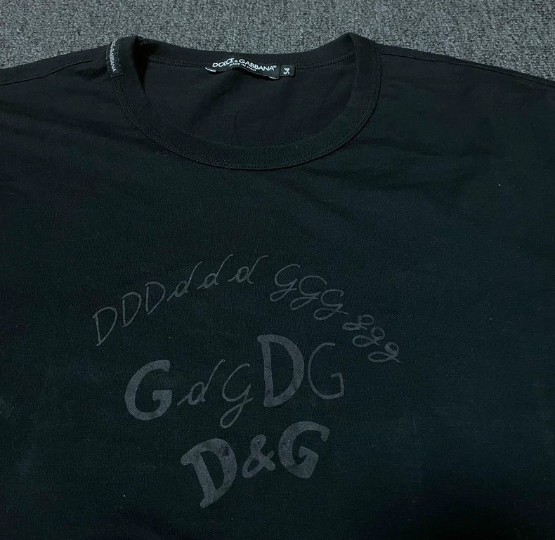 Dolce & Gabbana Dolce&Gabbana Men's Black T-Shirt-yf Size US L / EU 52-54 / 3 - 2 Thumbnail
