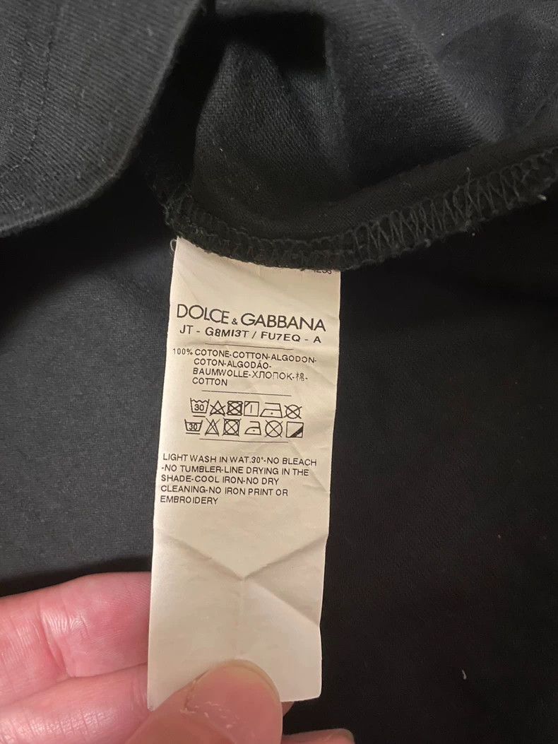 Dolce & Gabbana Dolce&Gabbana Men's Black T-Shirt-yf Size US L / EU 52-54 / 3 - 6 Thumbnail