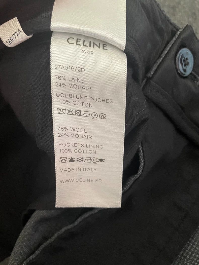 Celine Celine Wool Gray Casual Trousers-yf Size US 32 / EU 48 - 7 Thumbnail