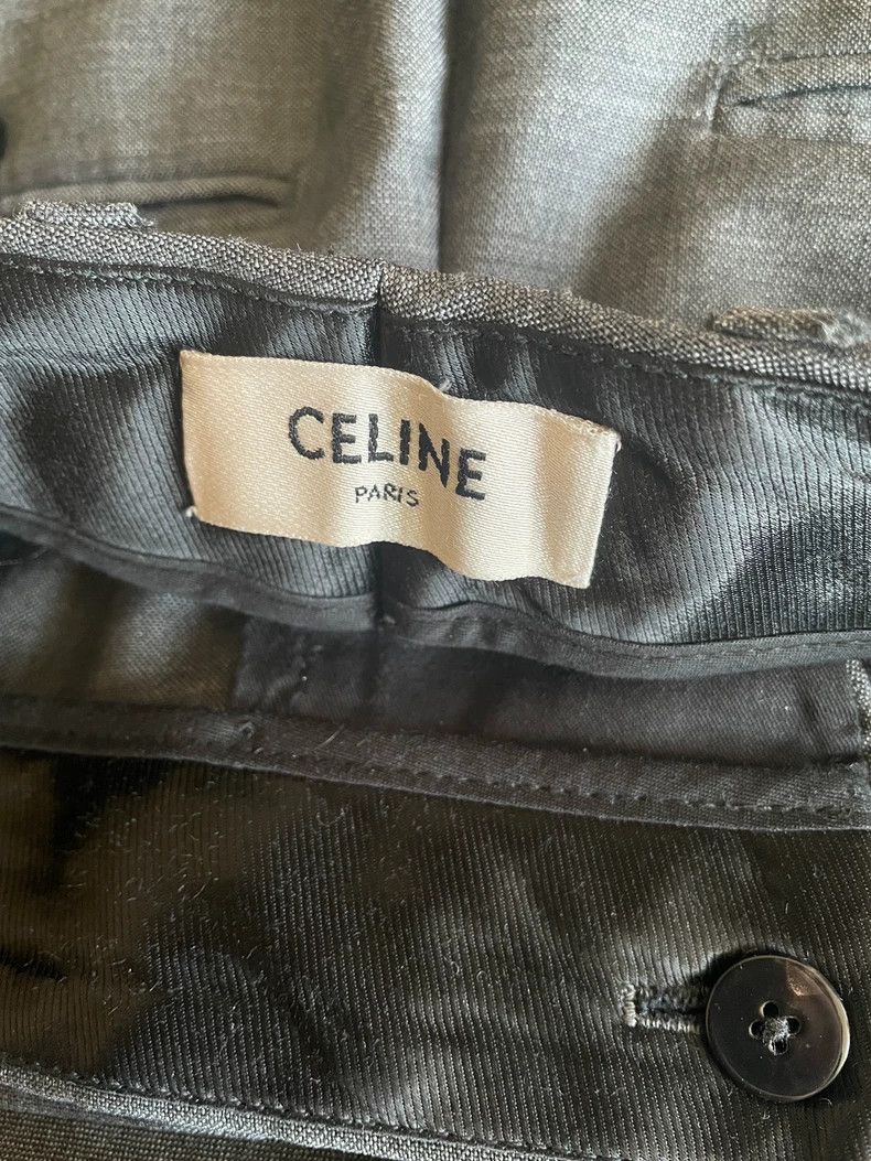 Celine Celine Wool Gray Casual Trousers-yf Size US 32 / EU 48 - 5 Thumbnail