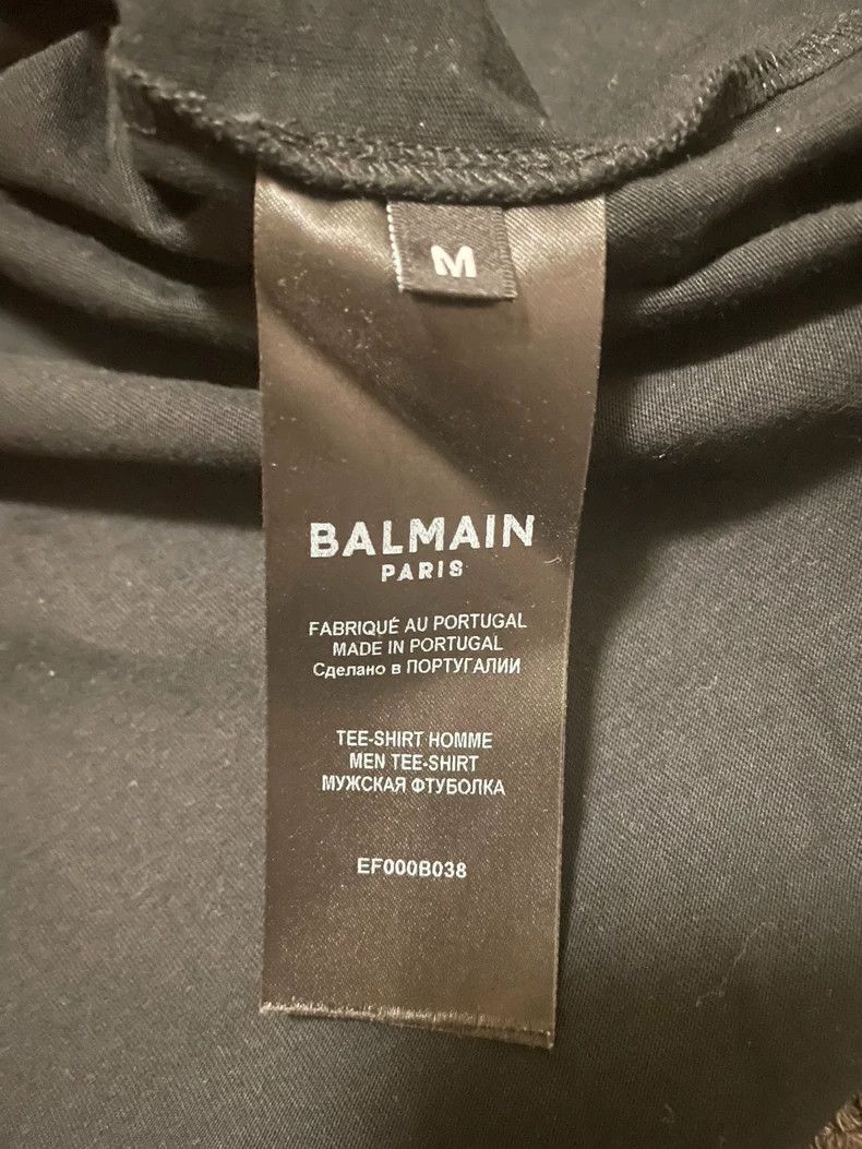 Balmain Balmain Paris Black Short Sleeve T-Shirt-yf Size US M / EU 48-50 / 2 - 6 Thumbnail