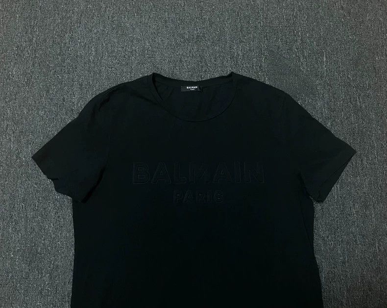 Balmain Balmain Paris Black Short Sleeve T-Shirt-yf Size US M / EU 48-50 / 2 - 2 Thumbnail