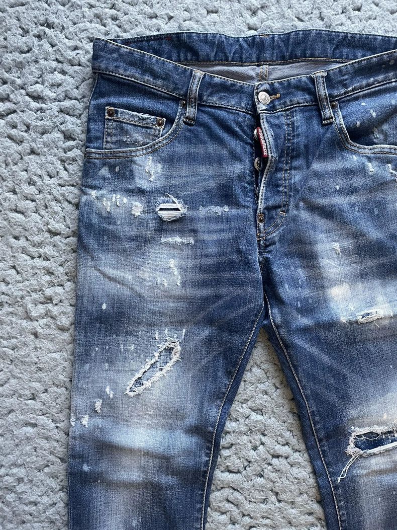 Dsquared2 DSquared2 Light Wash Distressed Jeans-yf Size US 32 / EU 48 - 4 Thumbnail