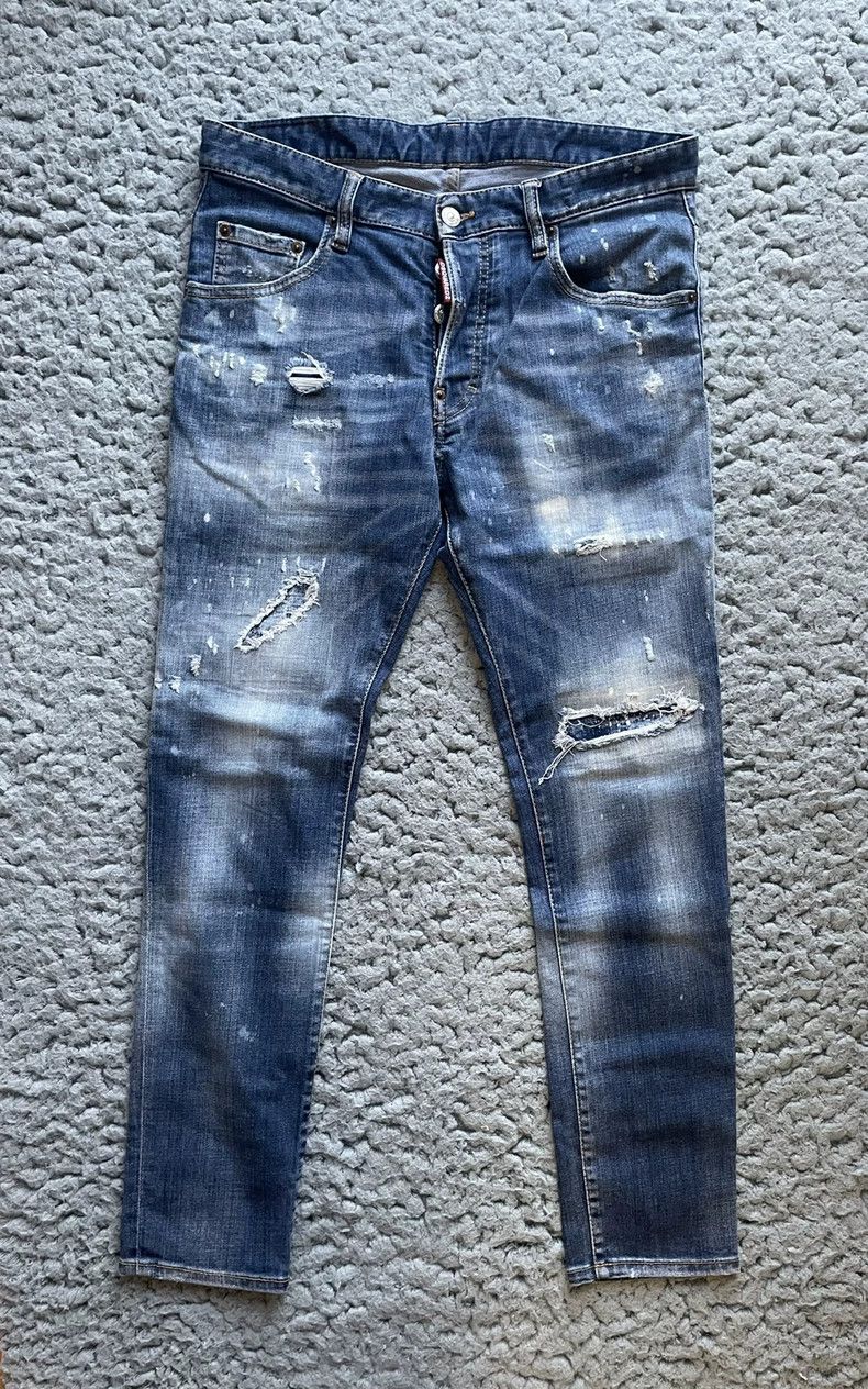 Dsquared2 DSquared2 Light Wash Distressed Jeans-yf Size US 32 / EU 48 - 2 Thumbnail