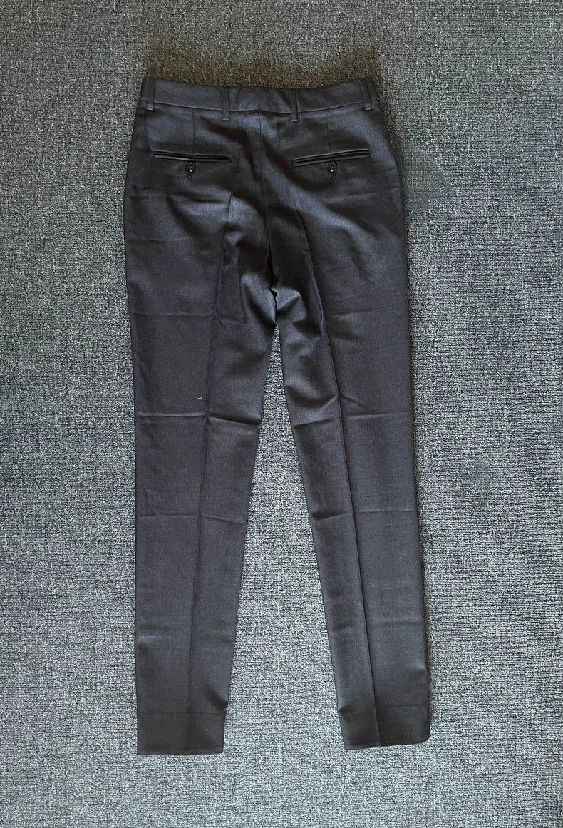 Celine Celine Wool Casual Trousers Black Gray-yf Size US 44 / EU 60 - 3 Thumbnail