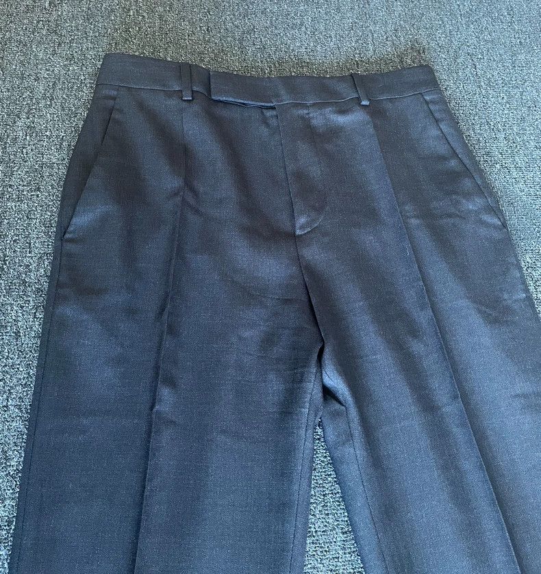 Celine Celine Wool Casual Trousers Black Gray-yf Size US 44 / EU 60 - 2 Thumbnail