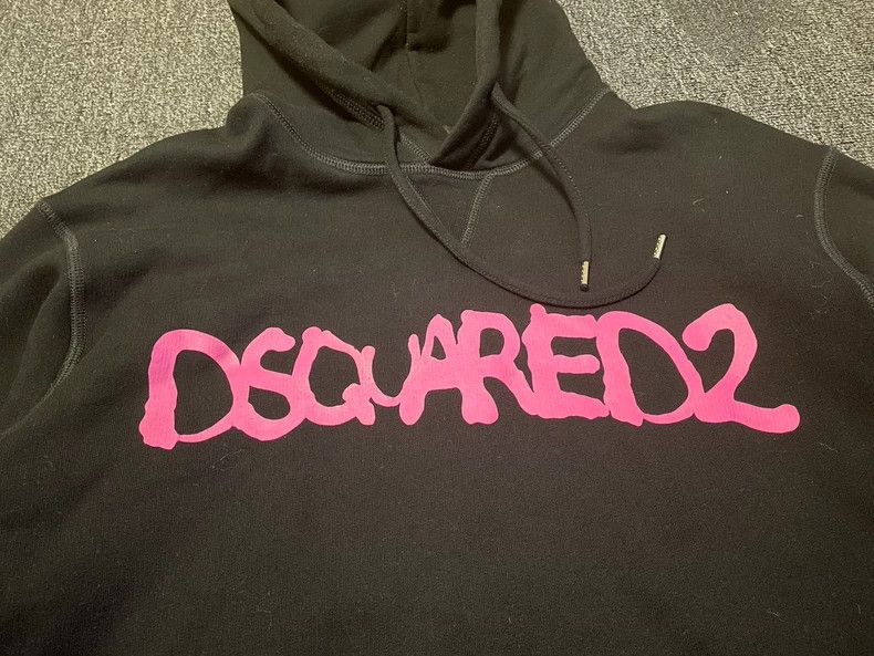 Dsquared2 Dsquared2 Black Hoodie with Pink Logo-yf Size US S / EU 44-46 / 1 - 2 Thumbnail