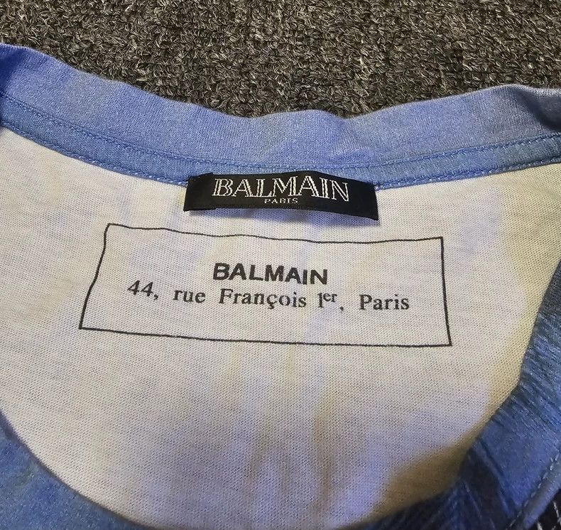 Balmain Balmain Short Sleeve Graphic Print T-Shirt-yf Size US L / EU 52-54 / 3 - 3 Thumbnail