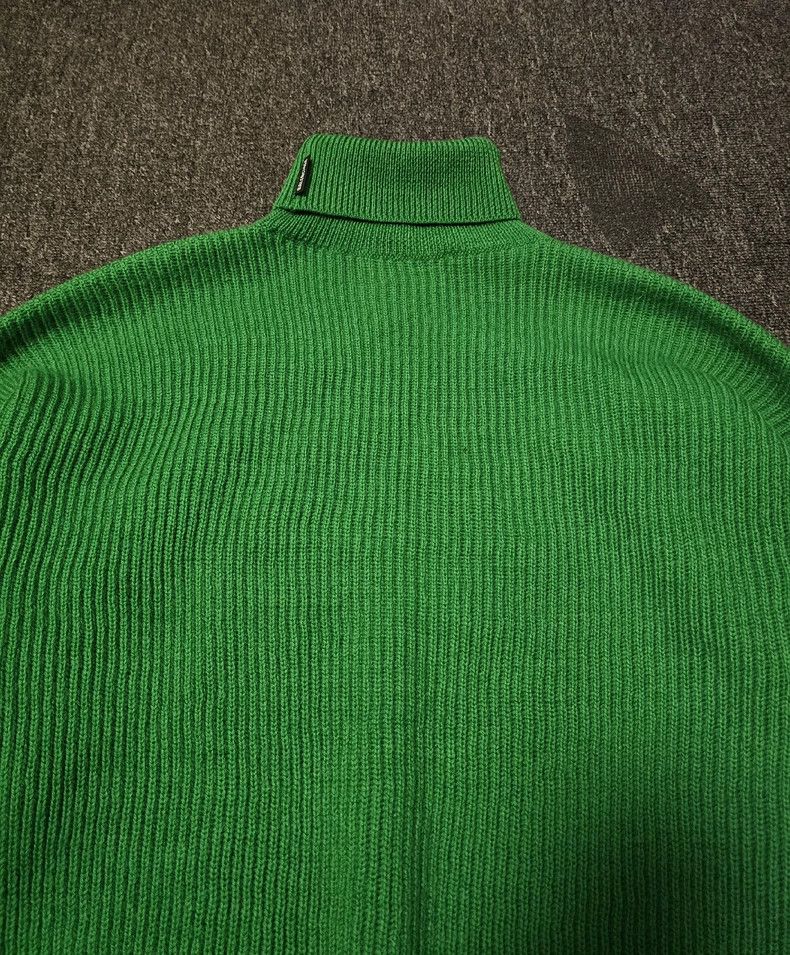 Balenciaga Balenciaga Oversized Green Wool Turtleneck Sweater-yf Size US M / EU 48-50 / 2 - 2 Thumbnail