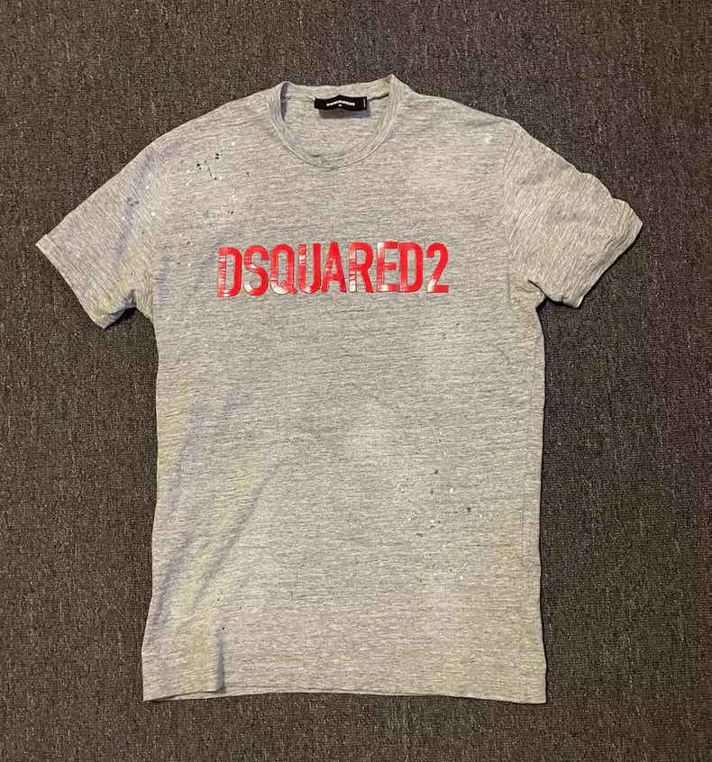 Dsquared2 DSQUARED2 Grey Short Sleeve Logo T-Shirt-yf Size US M / EU 48-50 / 2 - 2 Thumbnail