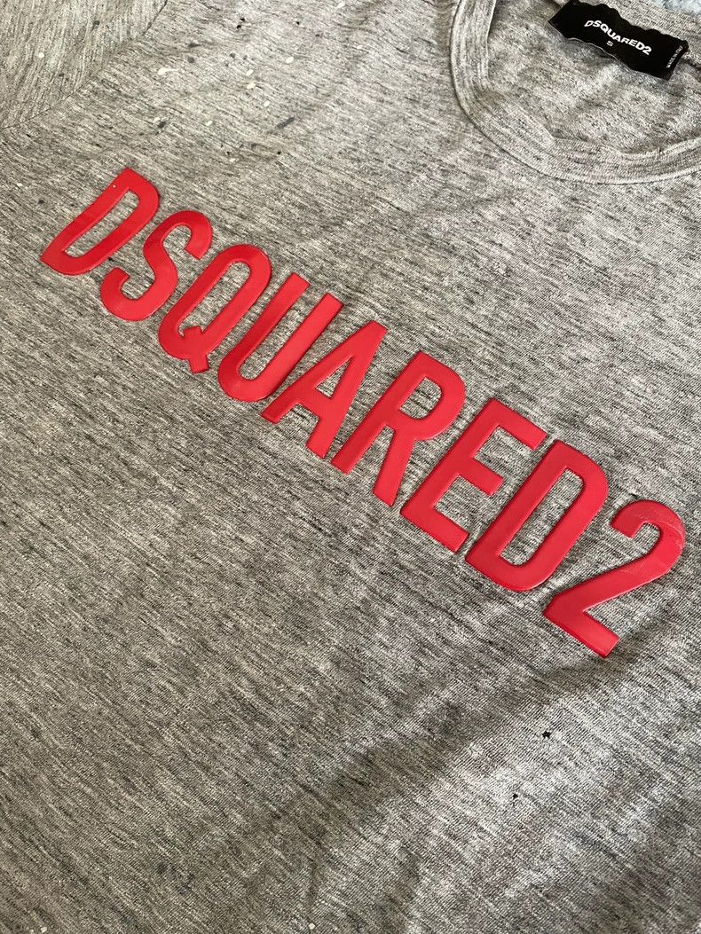 Dsquared2 DSQUARED2 Grey Short Sleeve Logo T-Shirt-yf Size US M / EU 48-50 / 2 - 4 Thumbnail