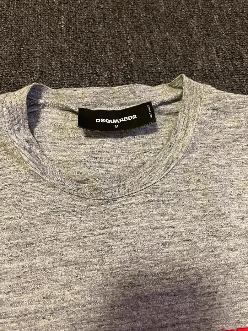 Dsquared2 DSQUARED2 Grey Short Sleeve Logo T-Shirt-yf Size US M / EU 48-50 / 2 - 5 Thumbnail