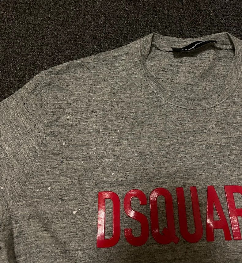 Dsquared2 DSQUARED2 Grey Short Sleeve Logo T-Shirt-yf Size US M / EU 48-50 / 2 - 7 Thumbnail