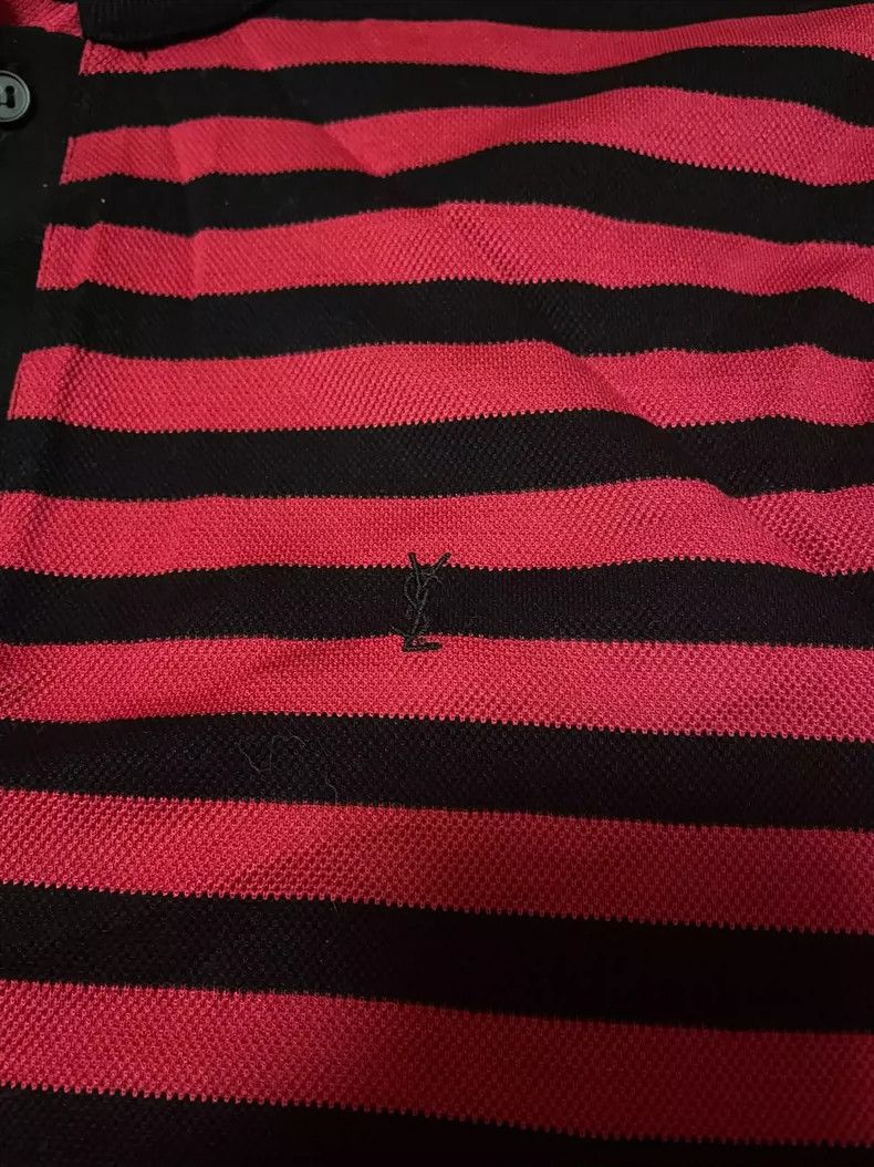 Yves Saint Laurent Saint Laurent Striped Short Sleeve T-Shirt-yf Size US L / EU 52-54 / 3 - 2 Thumbnail