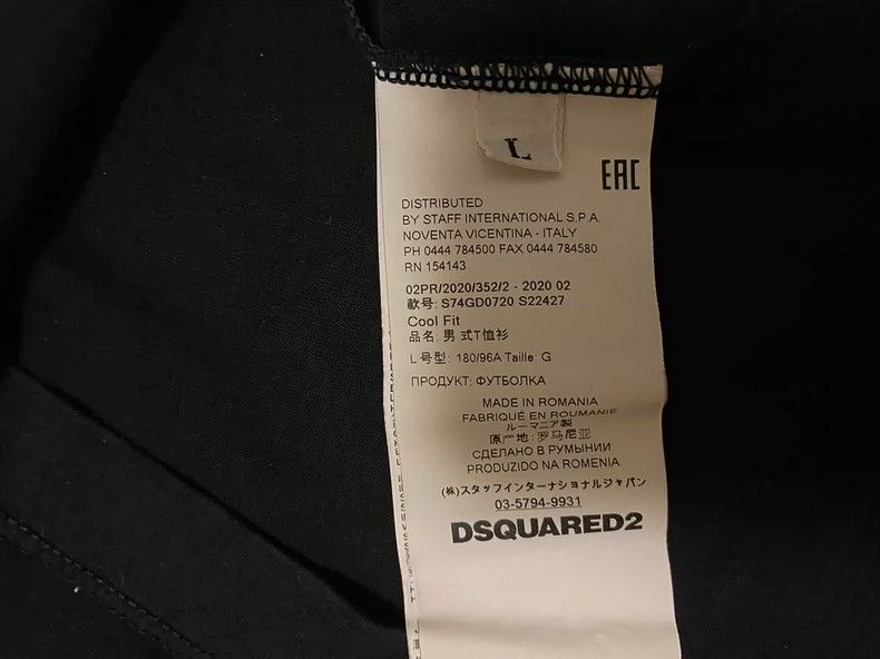 Dsquared2 DSquared2 Men's Black Short Sleeve T-shirt-yf Size US M / EU 48-50 / 2 - 3 Thumbnail