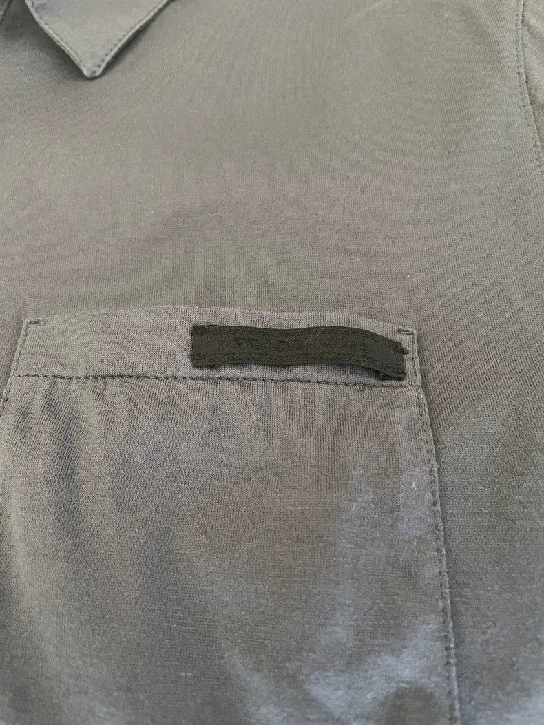 Prada Prada Gray Short Sleeve Polo Shirt-yf Size US S / EU 44-46 / 1 - 3 Thumbnail