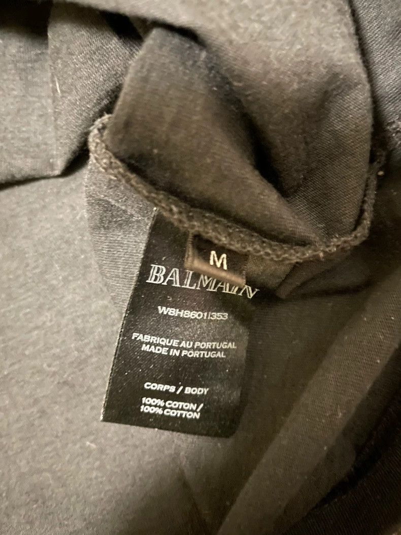 Balmain Balmain Black Short Sleeve T-Shirt-yf Size US M / EU 48-50 / 2 - 4 Thumbnail