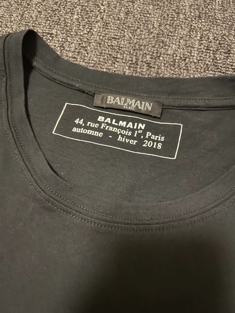 Balmain Balmain Black Short Sleeve T-Shirt-yf Size US M / EU 48-50 / 2 - 3 Thumbnail