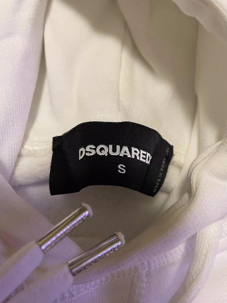 Dsquared2 DSquared2 White Graphic Hoodie Sweatshirt-yf Size US S / EU 44-46 / 1 - 3 Thumbnail