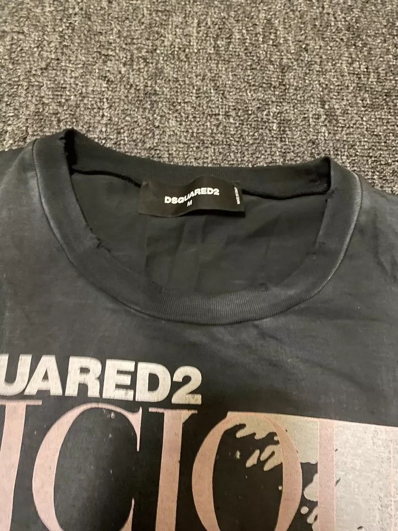 Dsquared2 Dsquared2 Vicio Bros Distressed Short Sleeve Tee-yf Size US M / EU 48-50 / 2 - 3 Thumbnail